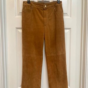Newport News Cognac Suede Pants